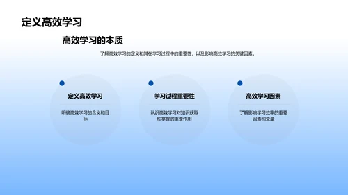 答辩报告：高效学习研究