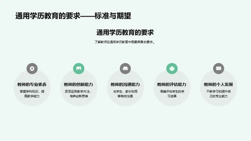 深化通用学历教育