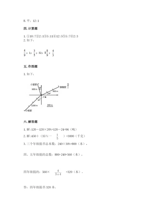 六年级数学上册期末考试卷附答案【a卷】.docx