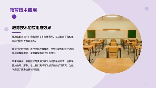 紫色现代商务学科组长竞聘述职报告PPT模板