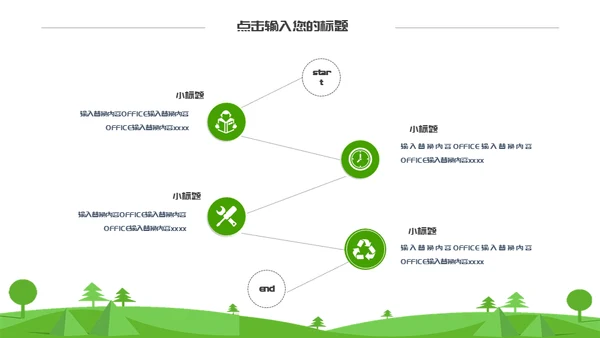 保护绿地球世界环境日碳中和通用PPT母版
