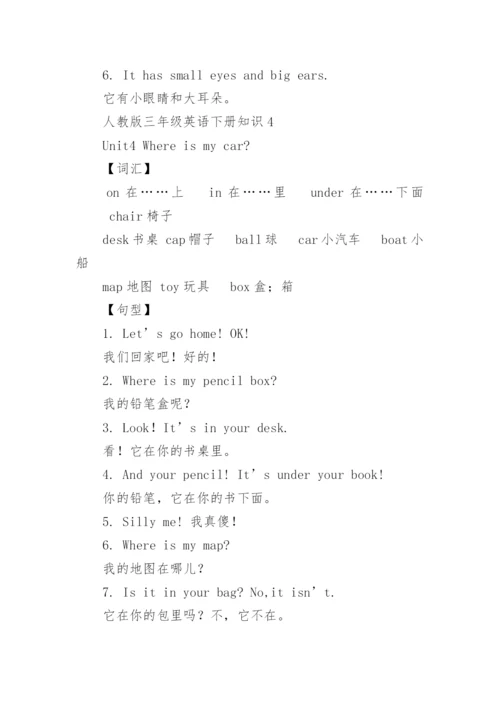 人教版三年级英语下册知识点总结.docx