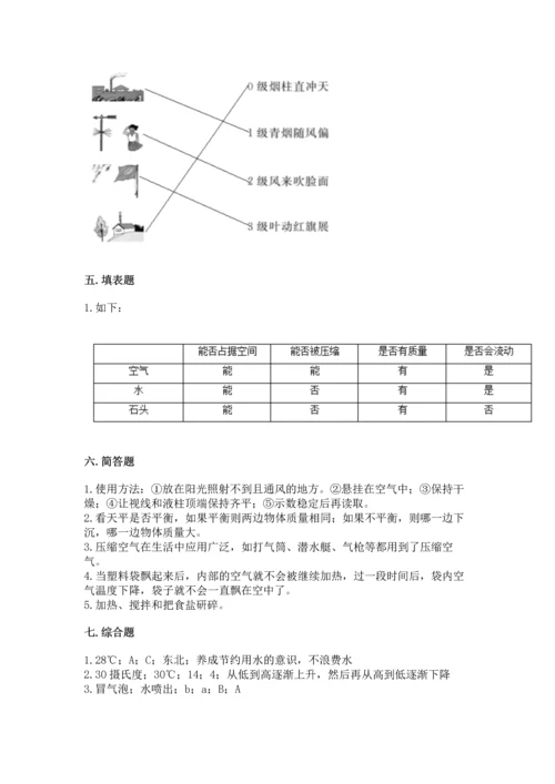 教科版三年级上册科学期末测试卷（精华版）.docx