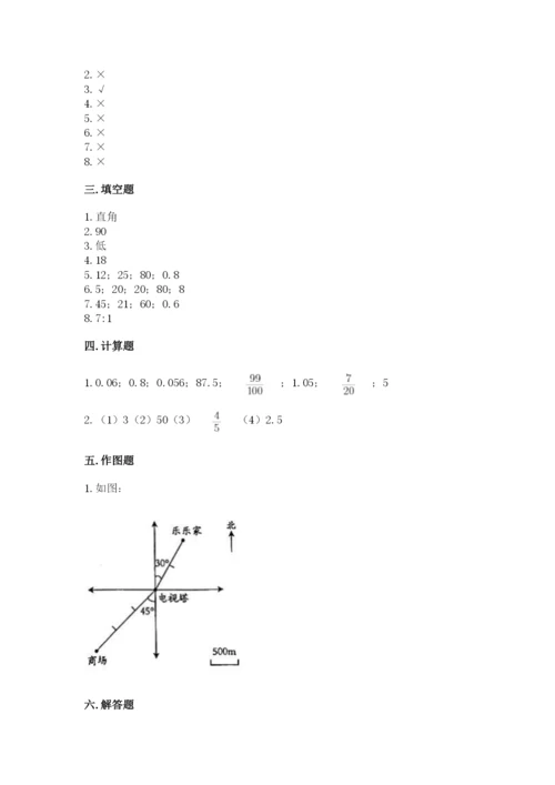 六年级下册数学期末测试卷及完整答案【易错题】.docx