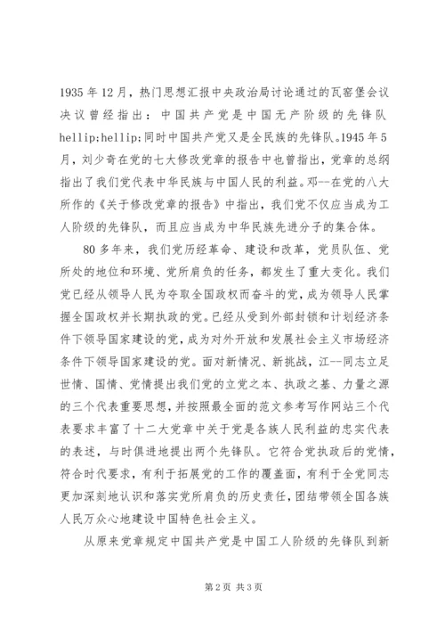 学习党章心得体会20XX年 (5).docx