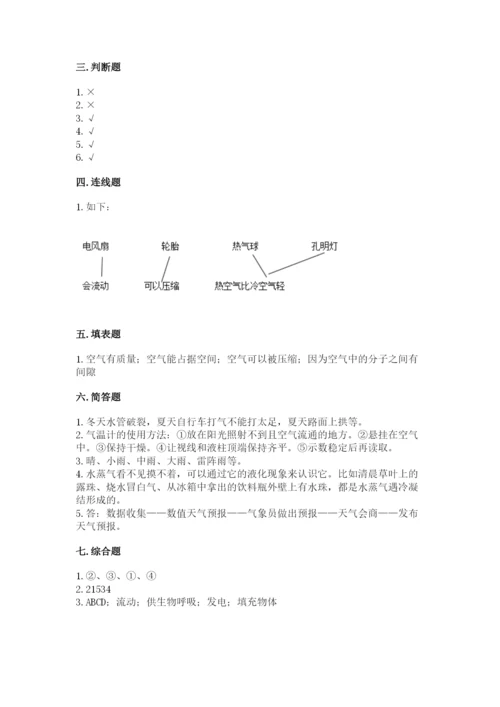 教科版小学三年级上册科学期末测试卷【夺冠系列】.docx