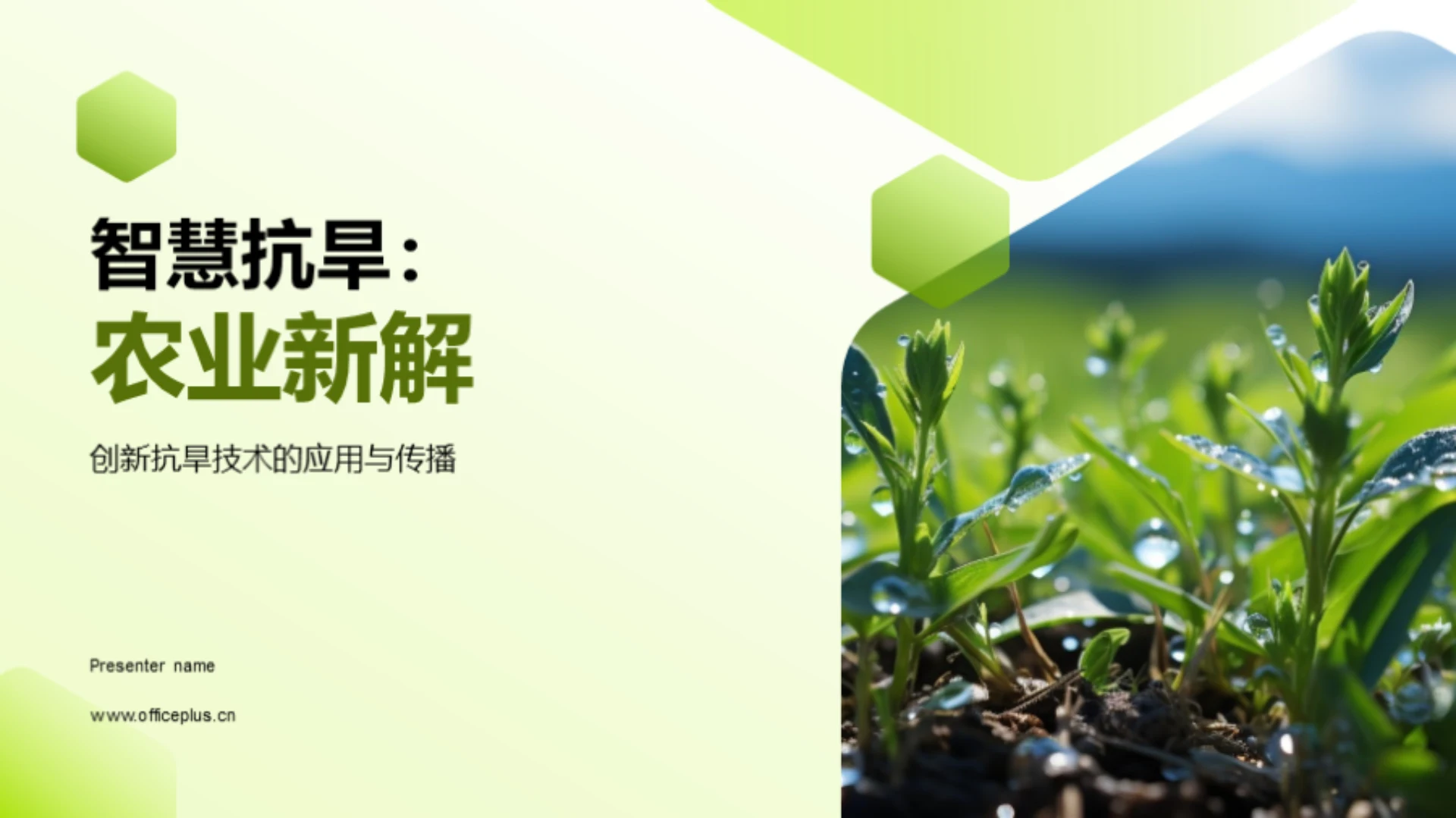 智慧抗旱:农业新解