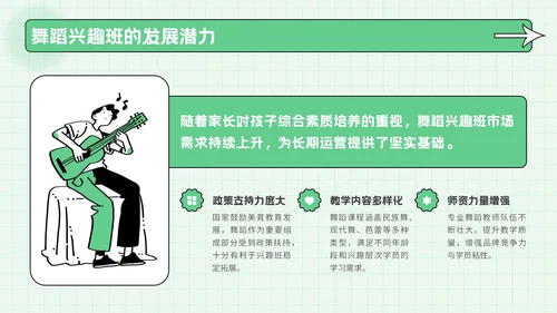 绿色创意风风暑期兴趣活动PPT模板
