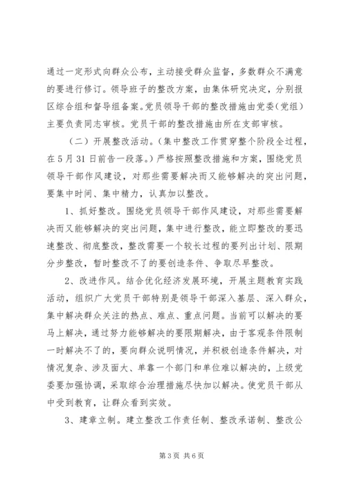 讲正气树新风主题教育活动整改提高阶段工作方案.docx