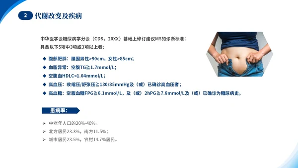 蓝色简约医疗肥胖患者的麻醉管理培训课件世界防治肥胖日