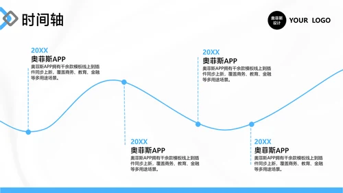 蓝白色简约风项目工作总结汇报