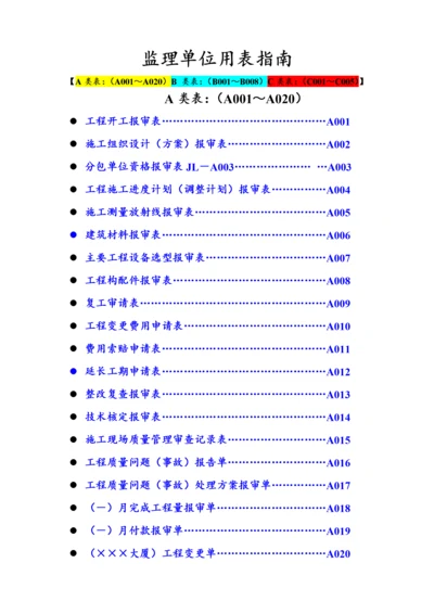 建设工程监理单位全套用表.docx