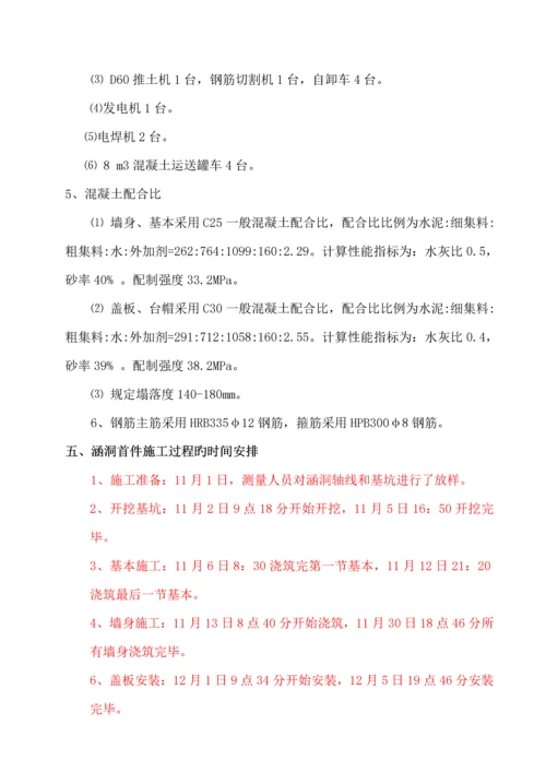 K涵洞首件综合施工总结.docx
