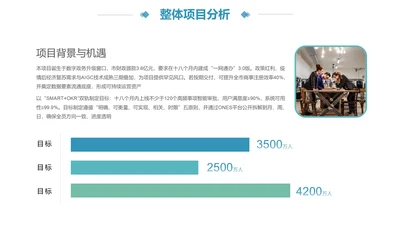 商务风PPT条形图