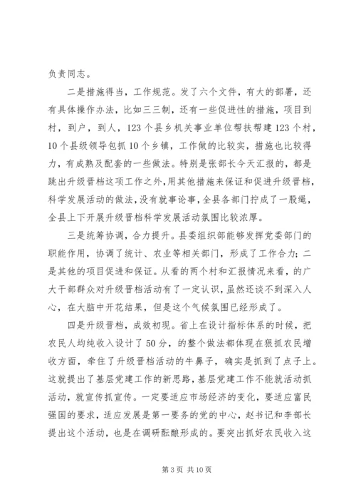 升级晋档调研会讲话.docx
