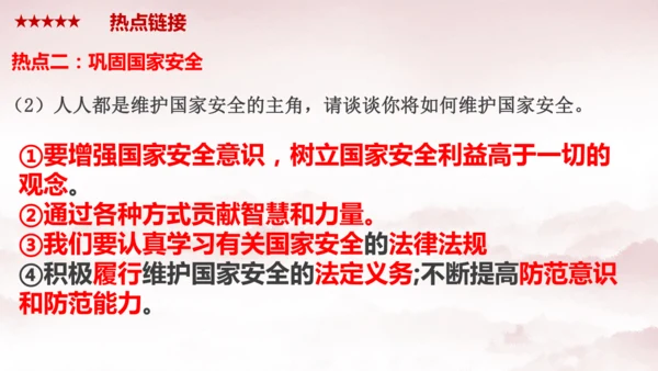 第四单元 《维护国家利益》复习课件(共38张PPT)