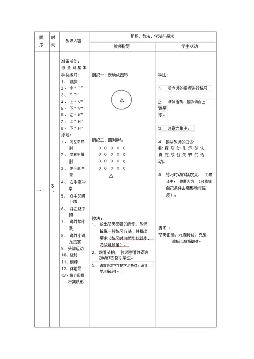 花球啦啦操教案