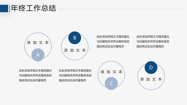 2021年终总结工作总结工作计划述职报告潘通蓝商务ppt模板