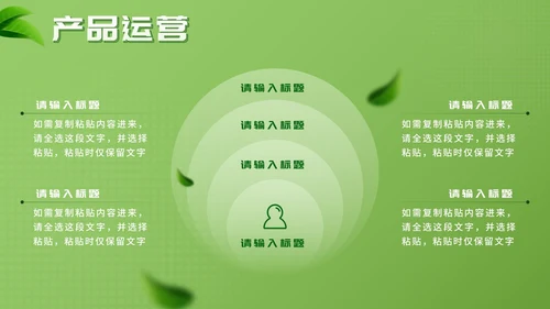 简约绿色环保新能源创业大赛PPT模板