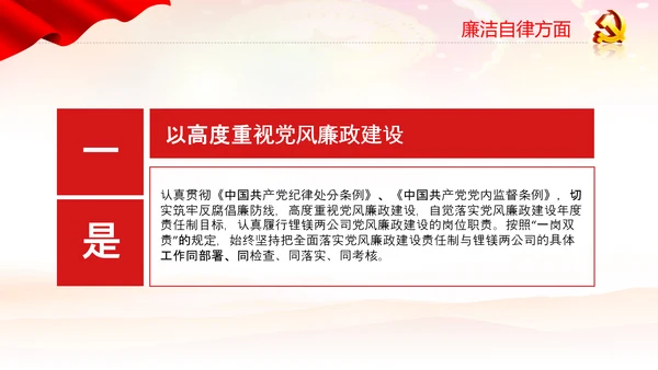 党员干部述职报告述廉工作总结计划PPT