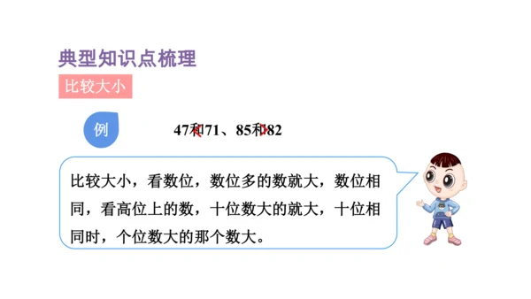 人教版（2023春）数学一年级下册 单元复习 分类与整理～100以内数的认识 课件(共46张PPT)