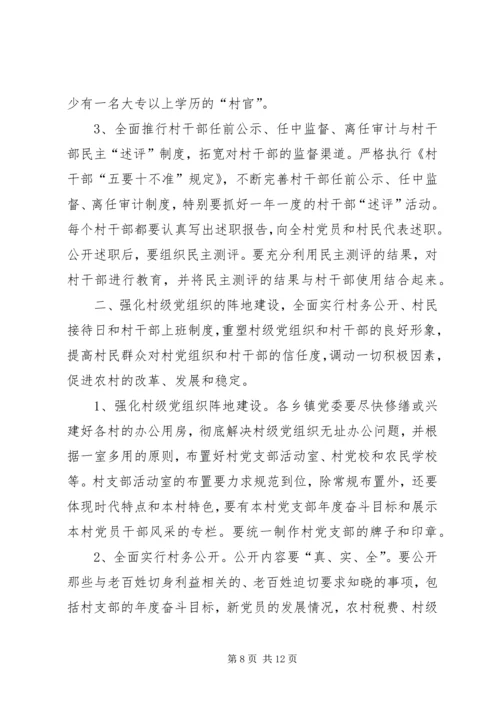 新形势下村级党组织存在的问题与对策.docx