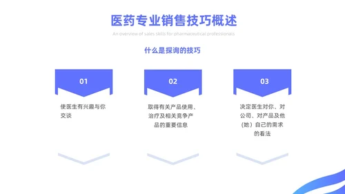 蓝色简约风医药代表销售经验分享培训课件