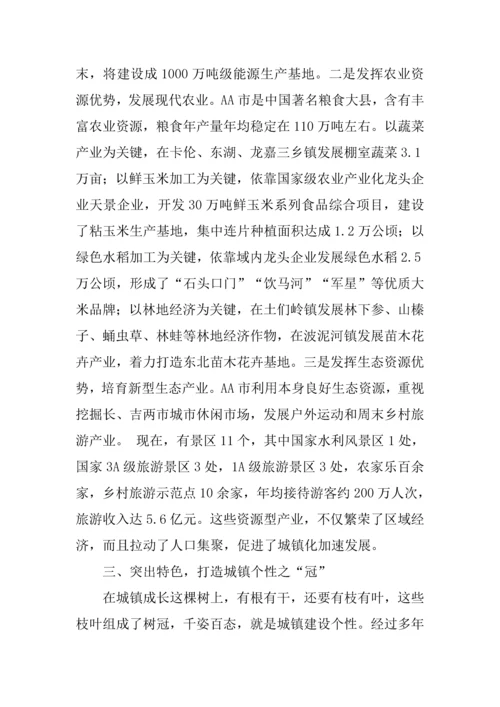 市城镇化建设调研分析报告.docx