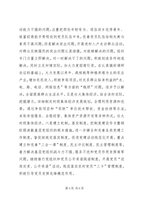 乡镇整顿软弱涣散基层党组织实施方案.docx