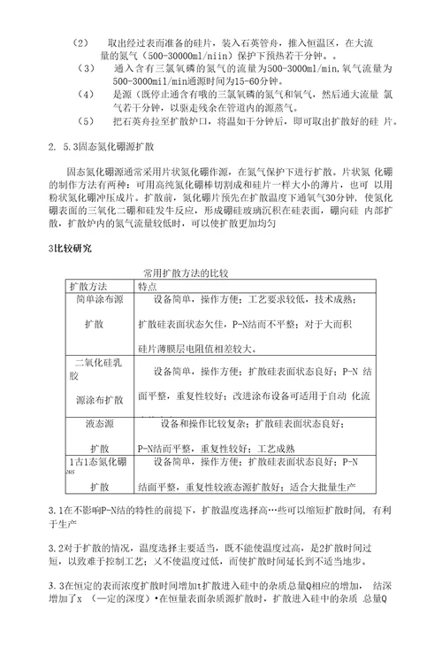 硅太阳电池扩散工艺研究