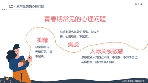 拥抱青春学生青春期心理健康教育ppt模板