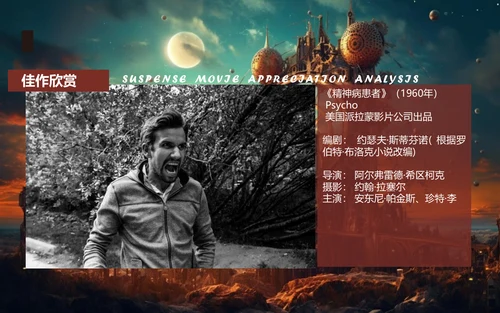 影视欣赏悬疑片悬疑电影通用PPT模板