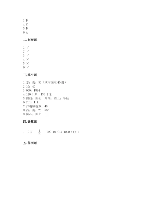 小学六年级上册数学期末测试卷附参考答案【轻巧夺冠】.docx