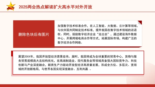 2025两会热点解读扩大高水平对外开放ppt