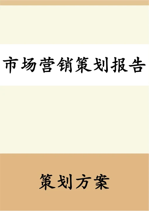 市场营销策划报告