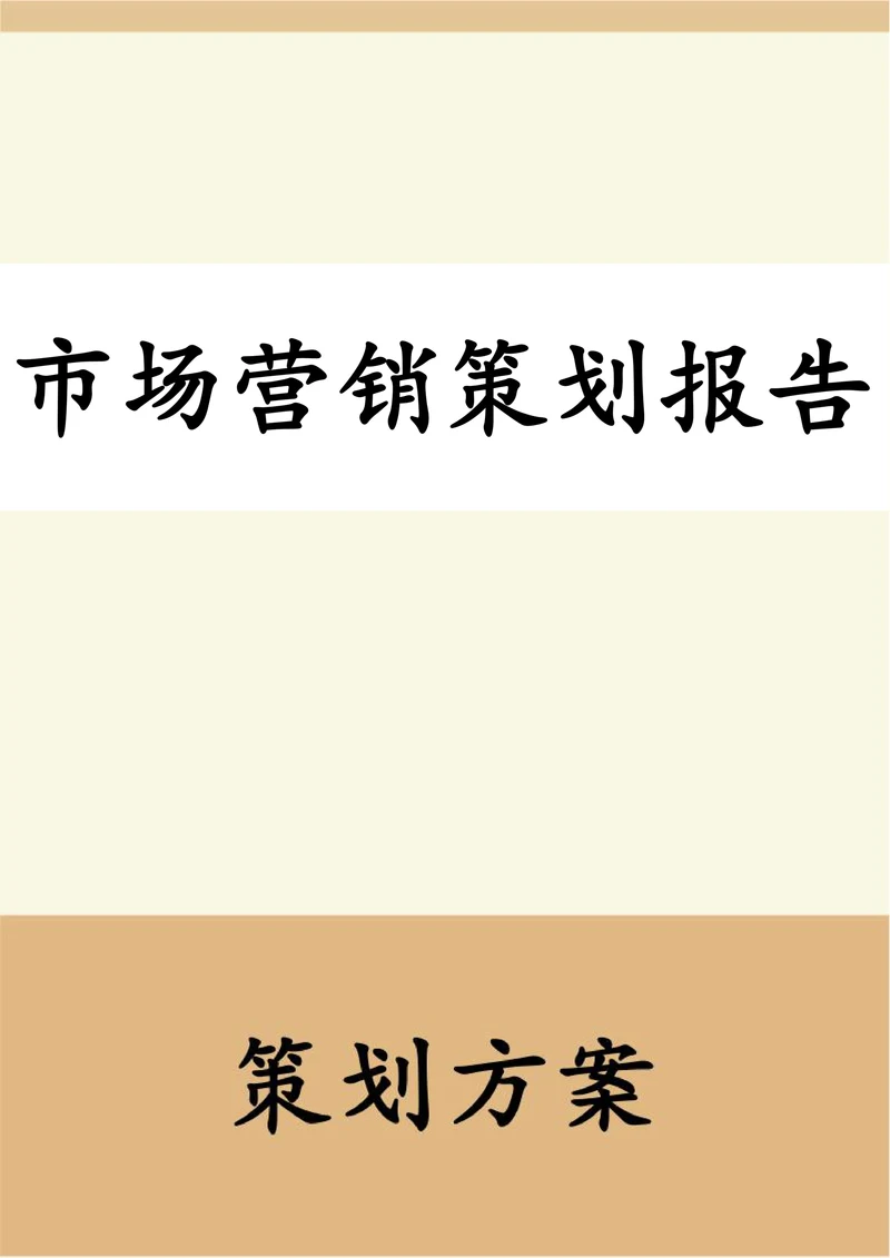 市场营销策划报告