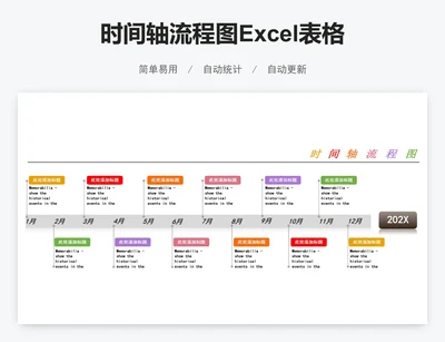 时间轴流程图Excel表格