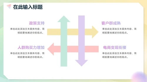 简约弥散渐变商务工作PPT模板