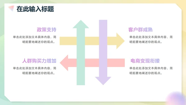 简约弥散渐变商务工作PPT模板