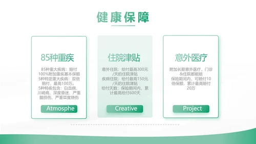 绿色简约大气保险公司工作总结计划动态PPT模板
