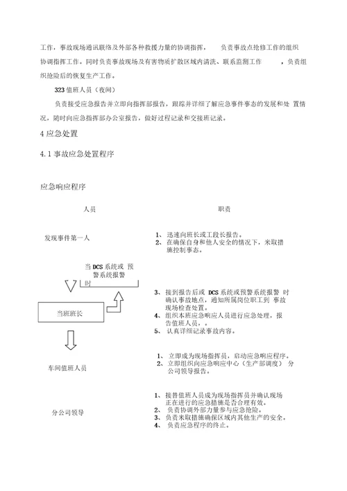 危险化学品现场应急处置方案