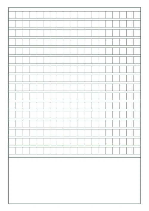 简约绿色方格纸作文纸记录纸学习纸稿纸作文纸