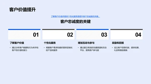 客户忠诚提升报告PPT模板