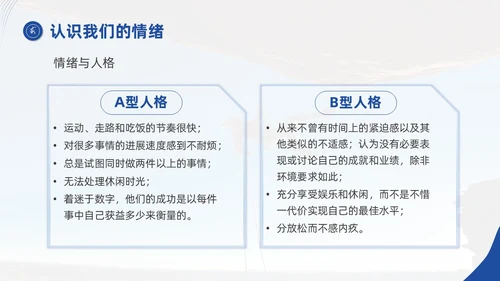 蓝色商务简约实拍风励志让心态更强大自我情绪管理培训课件PPT