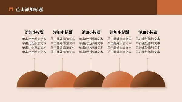 棕红色复古风都江堰介绍旅游攻略PPT模板