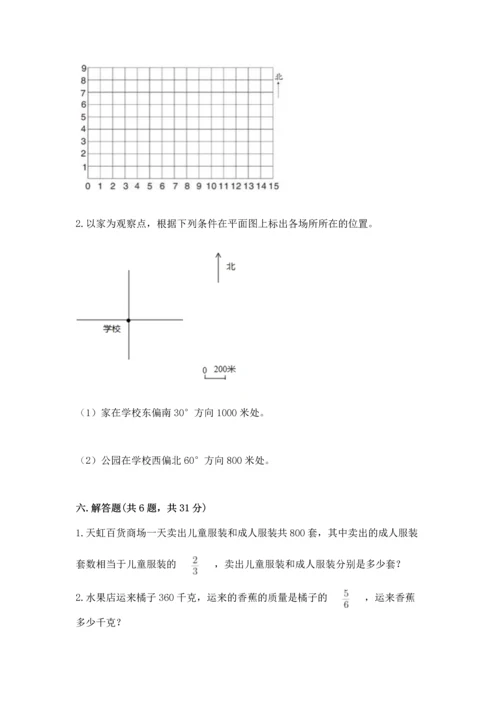 人教版六年级上册数学期中测试卷【易错题】.docx