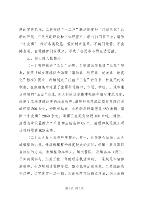 城乡环境综合治理目标完成情况自查报告.docx