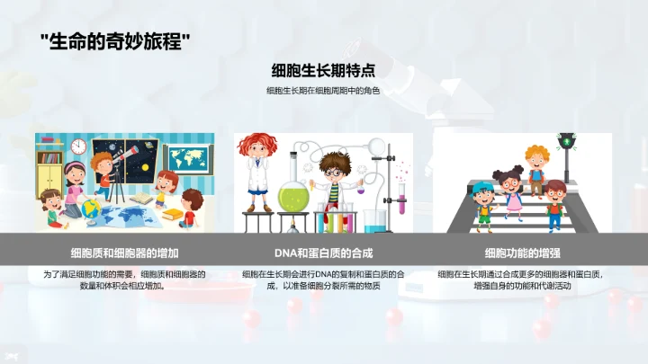 细胞学授课PPT模板