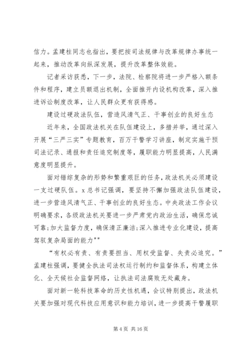 学习XX年政法工作会议精神心得体会.docx