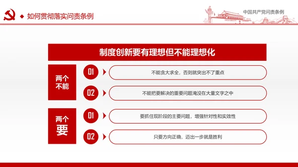 贯彻落实问责条例推进全面从严治党PPT
